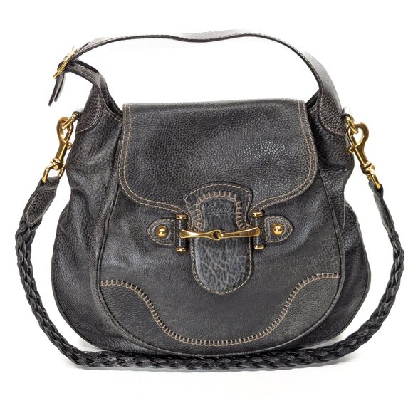 GUGGI Horsebit 55 2-Way Large Shoulder Bag  - Leather - Picture 3 of 16